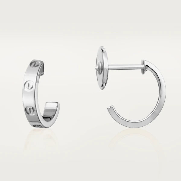 [⭐Corinne]LOVE EARRINGS 2.65MM SILVER