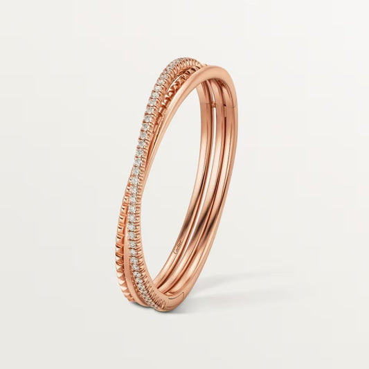 [⭐Corinne]ETINCELLE HALF-PAVED DIAMOND BRACELET