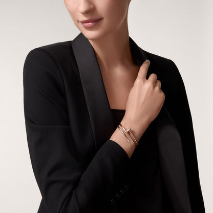 [⭐Corinne]JUSTE BRACELET 3.5MM DOUBLE ROW DIAMOND