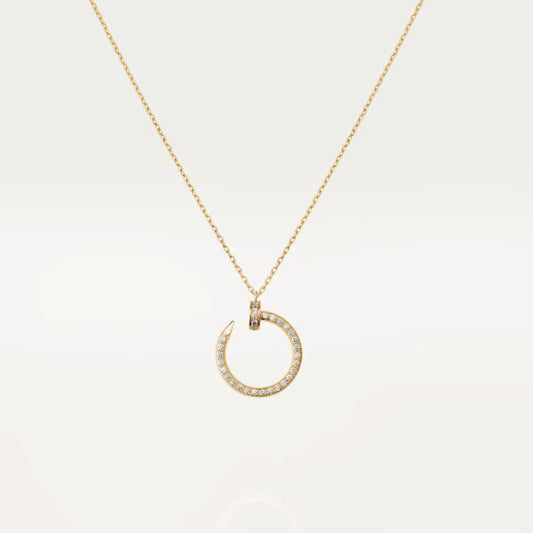 [⭐Corinne]JUSTE NECKLACE GOLD DIAMONDS