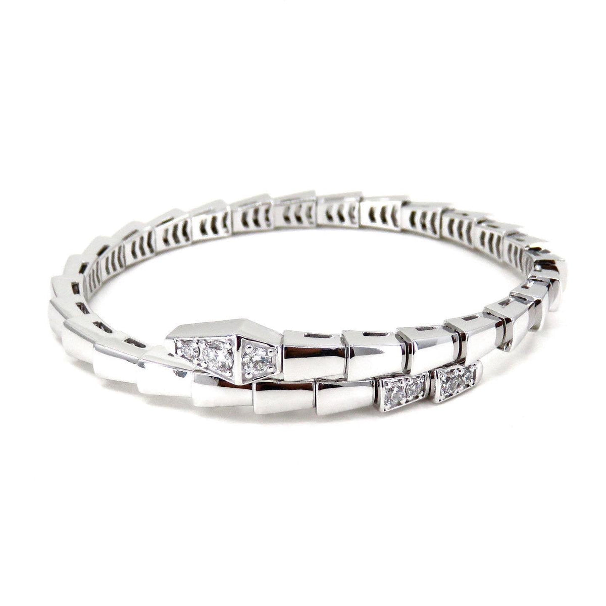 [⭐Corinne]SERPENTI BRACELET DIAMONDS SILVER