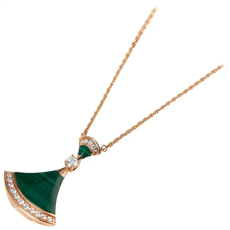 [⭐Corinne]DREAM NECKLACE MALACHITE DIAMOND