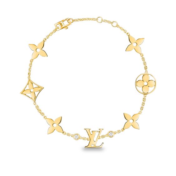 [⭐Corinne]STAR AND SUN 7 MOTIFS GOLD BRACELET