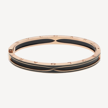 [⭐Corinne]ZERO 1 PINK GOLD WITH MATTE BLACK CERAMIC BRACELET