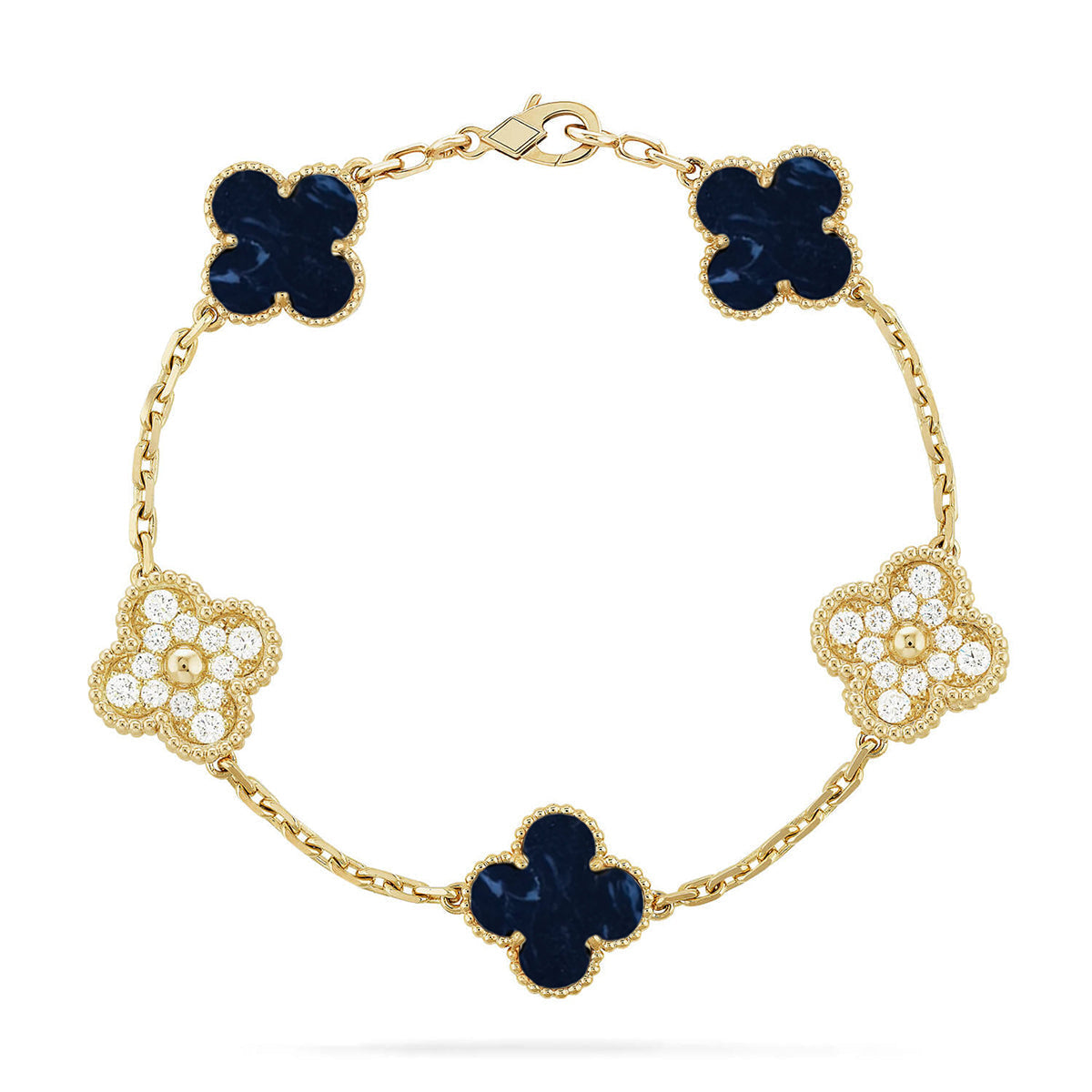 [⭐Corinne]CLOVER 5 MOTIF PIETERSITE BRACELET COLLECTION