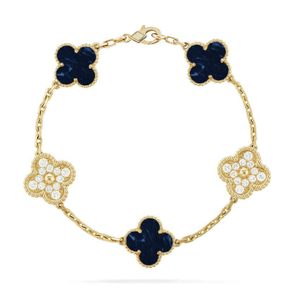 [⭐Corinne]CLOVER 5 MOTIF PIETERSITE BRACELET COLLECTION