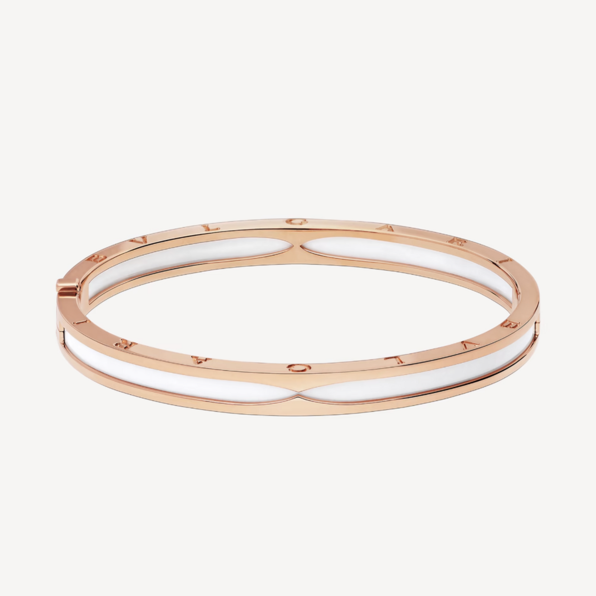 [⭐Corinne]ZERO 1 PINK GOLD WITH WHITE CERAMIC BRACELET
