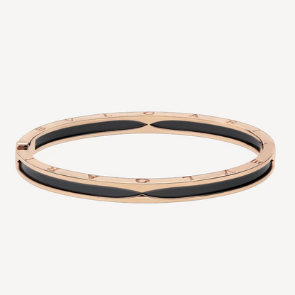 [⭐Corinne]ZERO 1 PINK GOLD WITH BLACK CERAMIC BRACELET