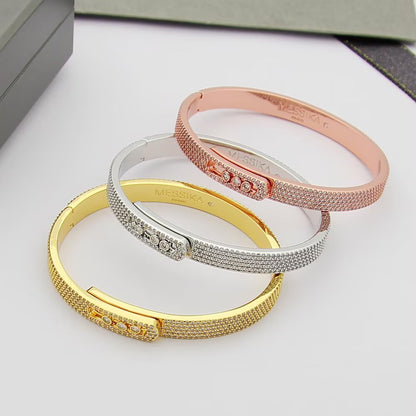 [⭐Corinne]Move Noa Full Pavé Diamond Bangle Bracelet