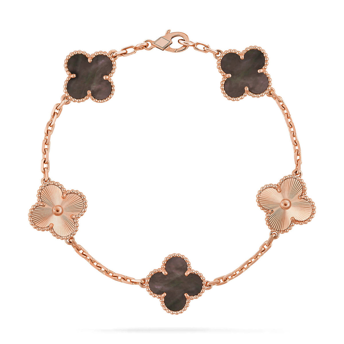 [⭐Corinne] CLOVER 5 MOTIF GRAY MOP BRACELET COLLECTION