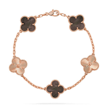 [⭐Corinne] CLOVER 5 MOTIF GRAY MOP BRACELET COLLECTION