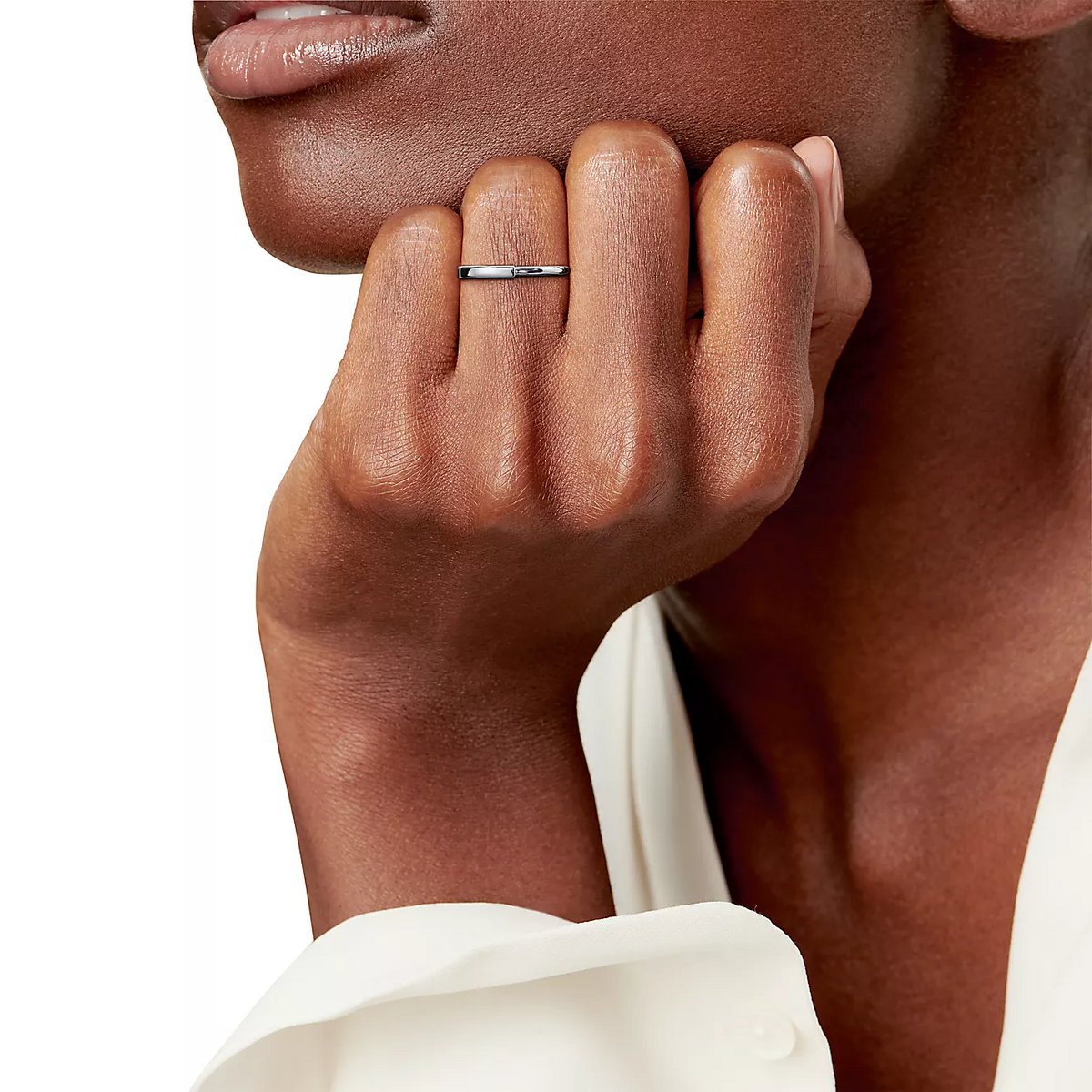 [Corinne]LOCK RING SILVER