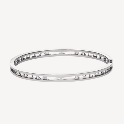 [⭐Corinne]ZERO 1 SPIRAL LOGO SILVER BRACELET
