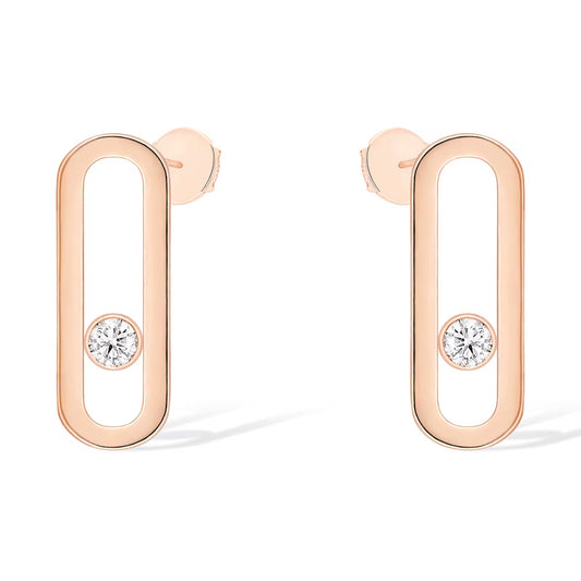 [⭐Corinne]MOVE UNO SMALL 1 DIAMOND EARRINGS