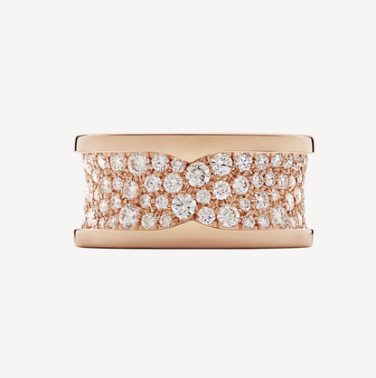 [⭐Corinne]ZERO 1 WITH PAVED DIAMONDS ON THE SPIRAL RING