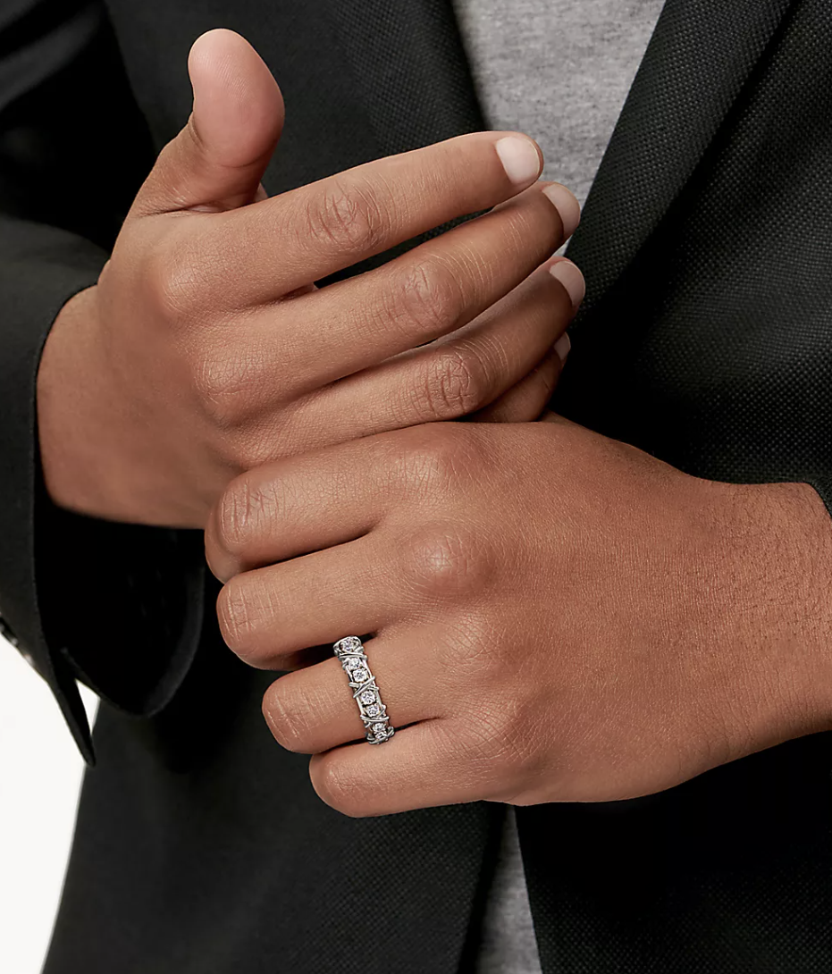 [Corinne]SIXTEEN STONE SILVER RING