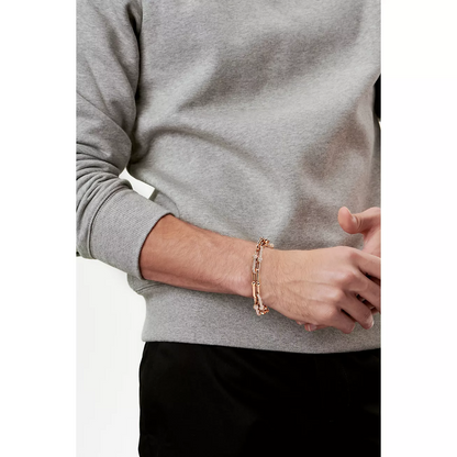 [Corinne]HARDWEAR LARGE LINK PINK GOLD PAVED DIAMOND BRACELET