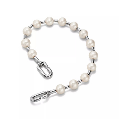 [Corinne]PEARL 7-8MM SILVER BRACELET