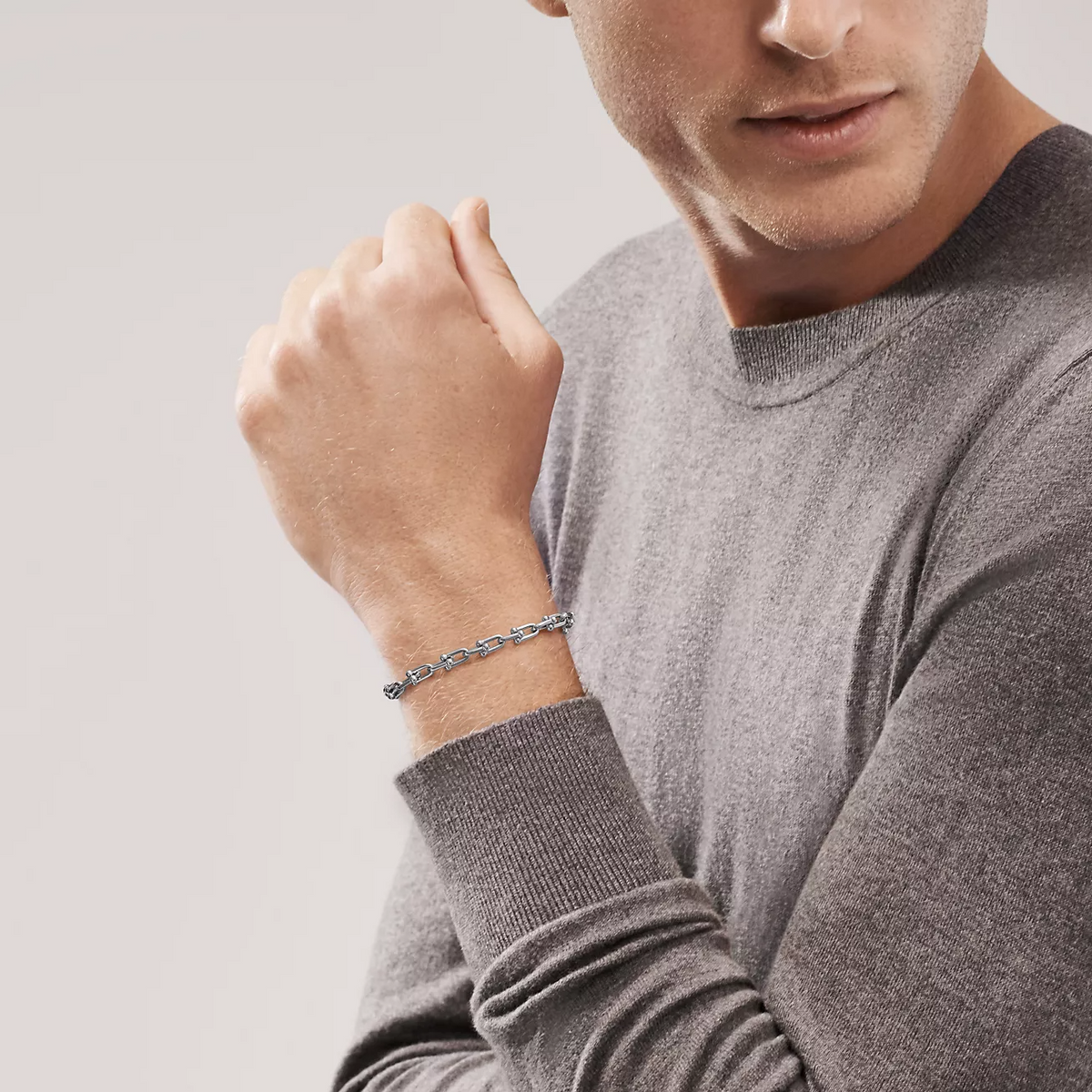 [Corinne]HARDWEAR SMALL LINK 26 MOTIF SILVER BRACELET