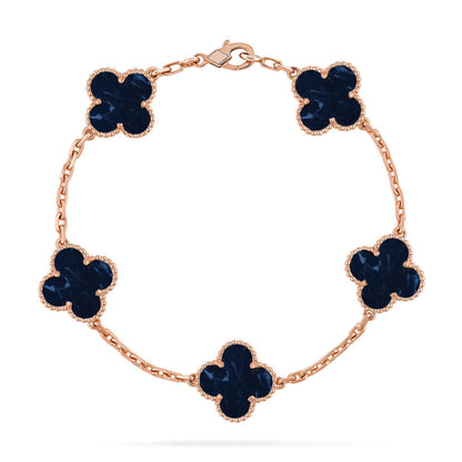 [⭐Corinne]CLOVER 5 MOTIF PIETERSITE BRACELET COLLECTION