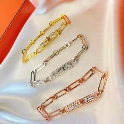[⭐Corinne]CHAINE BRACELET SMALL MODEL DIAMOND