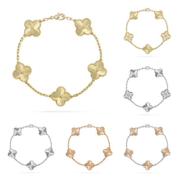 [⭐Corinne] CLOVER 5 MOTIF LASER BRACELET COLLECTION