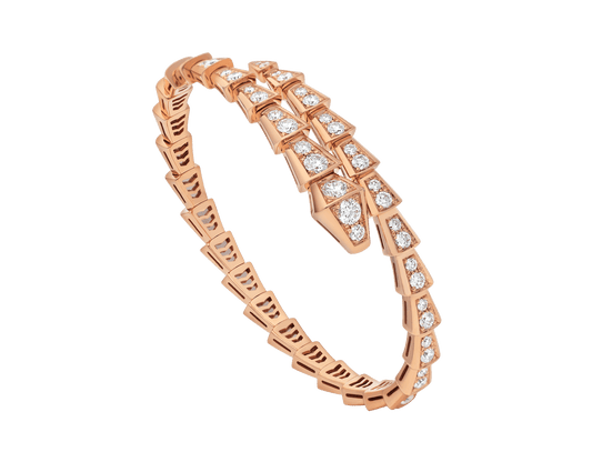 [⭐Corinne]SERPENTI BRACELET 6.8MM PINK GOLD DIAMOND