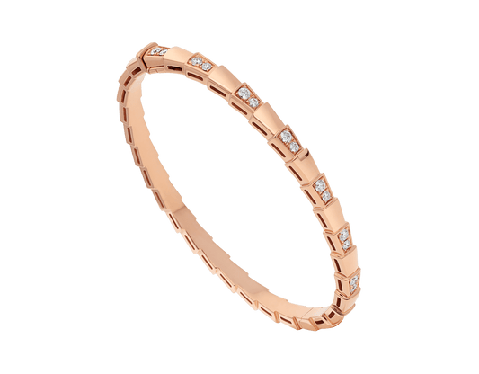 [⭐Corinne]SERPENTI BRACELET PINK GOLD DIAMOND