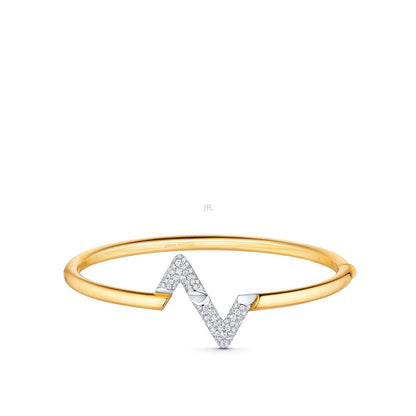 [⭐Corinne]VOLTE UPSITE DOWN GOLD DIAMOND BRACELET