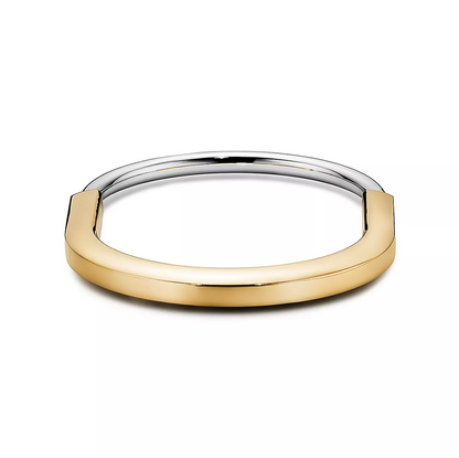 [Corinne]LOCK BRACELET YELLOW AND WHITE GOLD