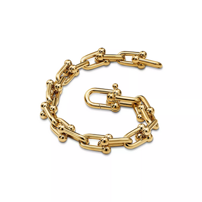 [Corinne]HARDWEAR MEDIUM LINK 20 MOTIF GOLD BRACELET