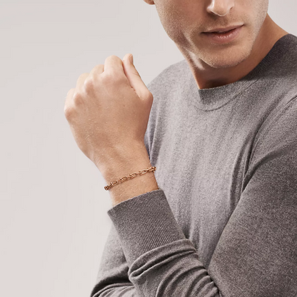 [Corinne]HARDWEAR SMALL LINK 26 MOTIF PINK GOLD BRACELET
