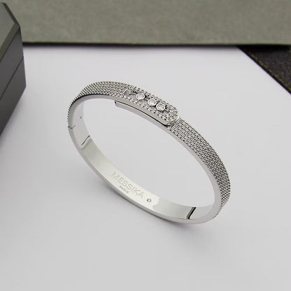 [⭐Corinne]Move Noa Full Pavé Diamond Bangle Bracelet