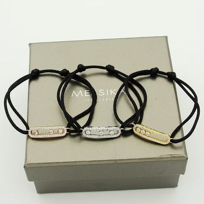 [⭐Corinne]Messika Care(s) pink cord pavé bracelet