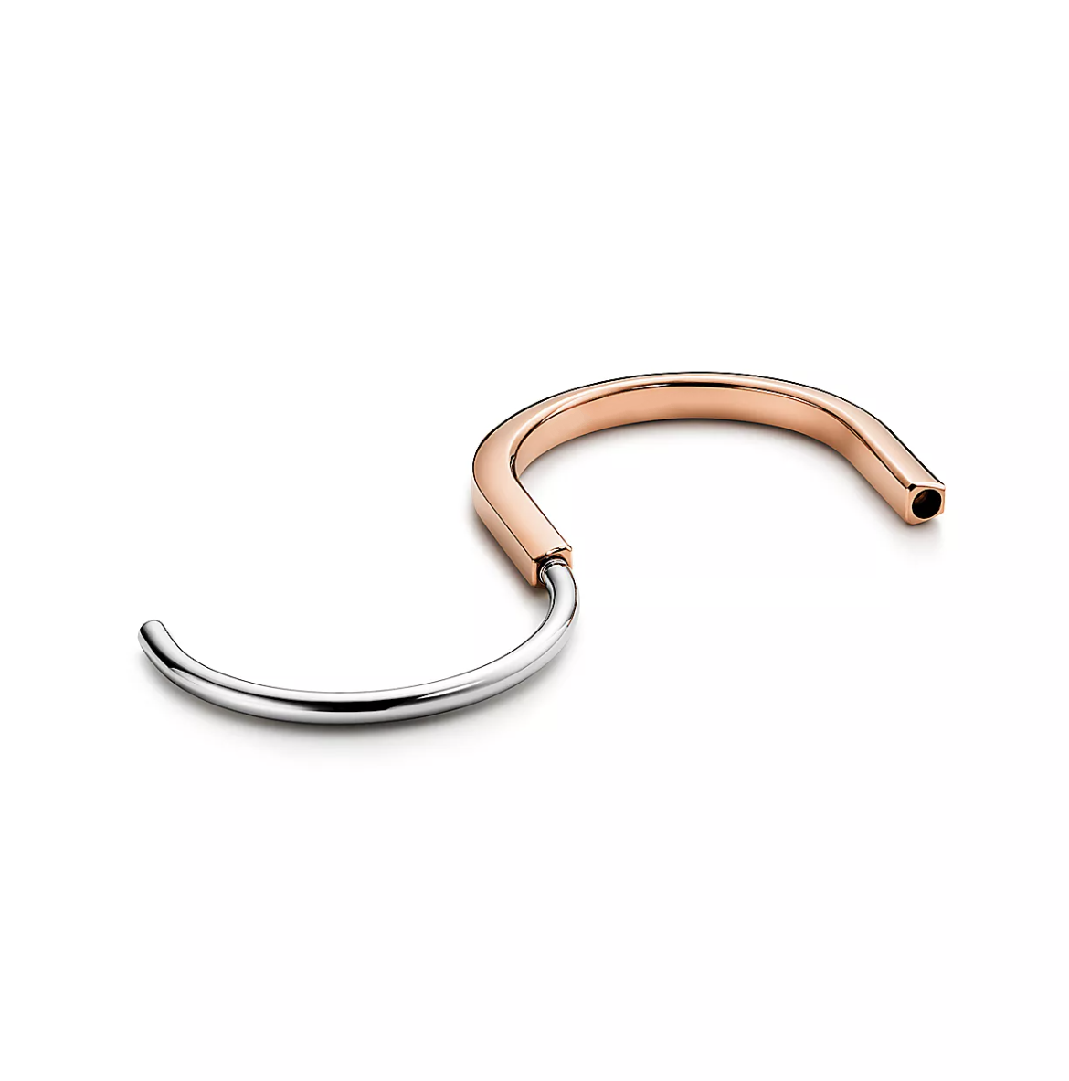 [Corinne]LOCK BRACELET ROSE AND WHITE GOLD