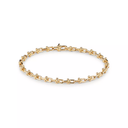 [Corinne]HARDWEAR MICRO LINK 44 MOTIF GOLD BRACELET