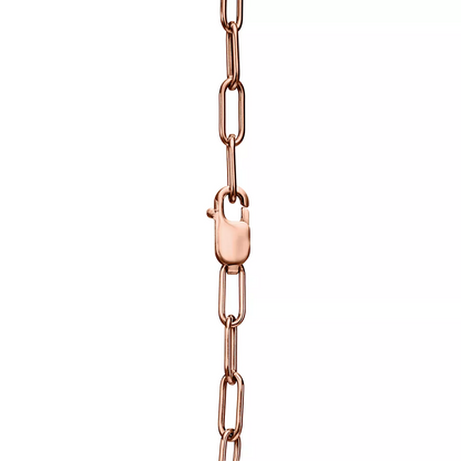 [Corinne]LOCK SMALL PENDANT PINK DIAMOND PINK GOLD NECKLACE