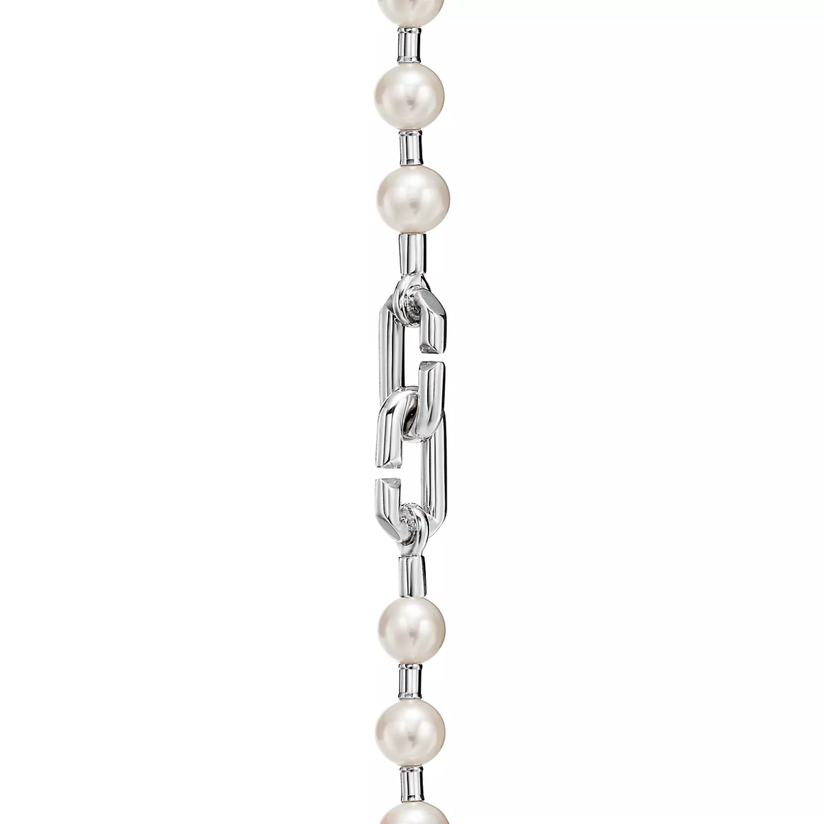 [Corinne]PEARL LOCK SILVER BRACELET