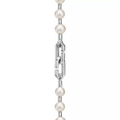 [Corinne]PEARL LOCK SILVER BRACELET