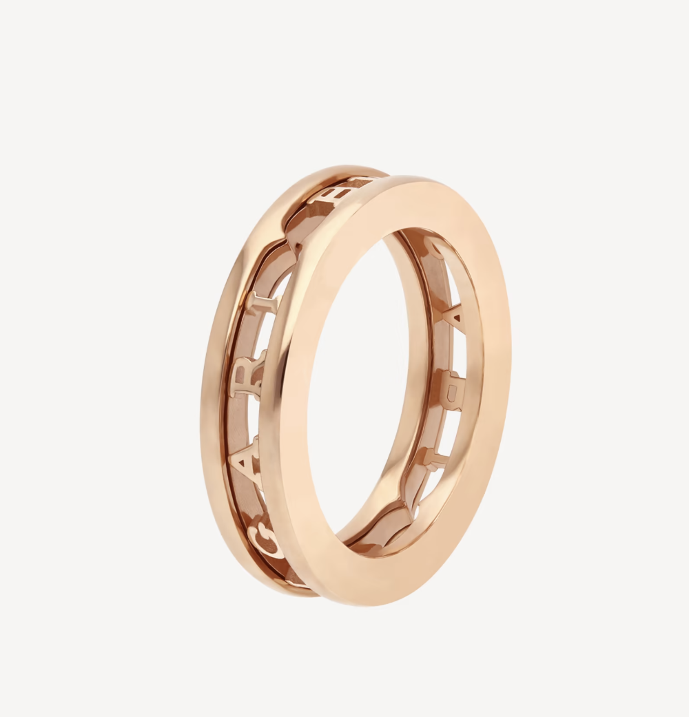 [⭐Corinne]ZERO 1 ONE-BAND WITH OPENWORK LOGO SPIRAL RING
