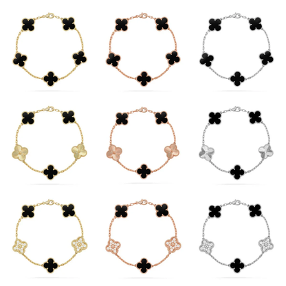 [⭐Corinne] CLOVER 5 MOTIF ONYXS BRACELET COLLECTION