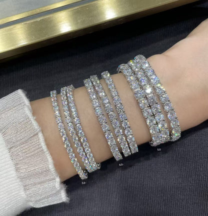 [⭐Corinne jewelrys]TENNIS BRACELET WITH FULL DIAMOND SETTING
