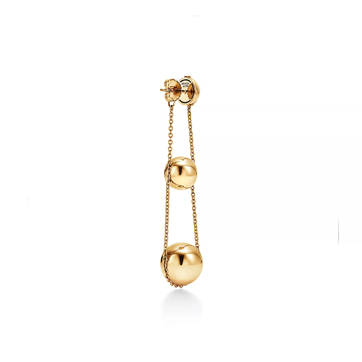 [Corinne]TRIPLE DROP GOLD EARRINGS