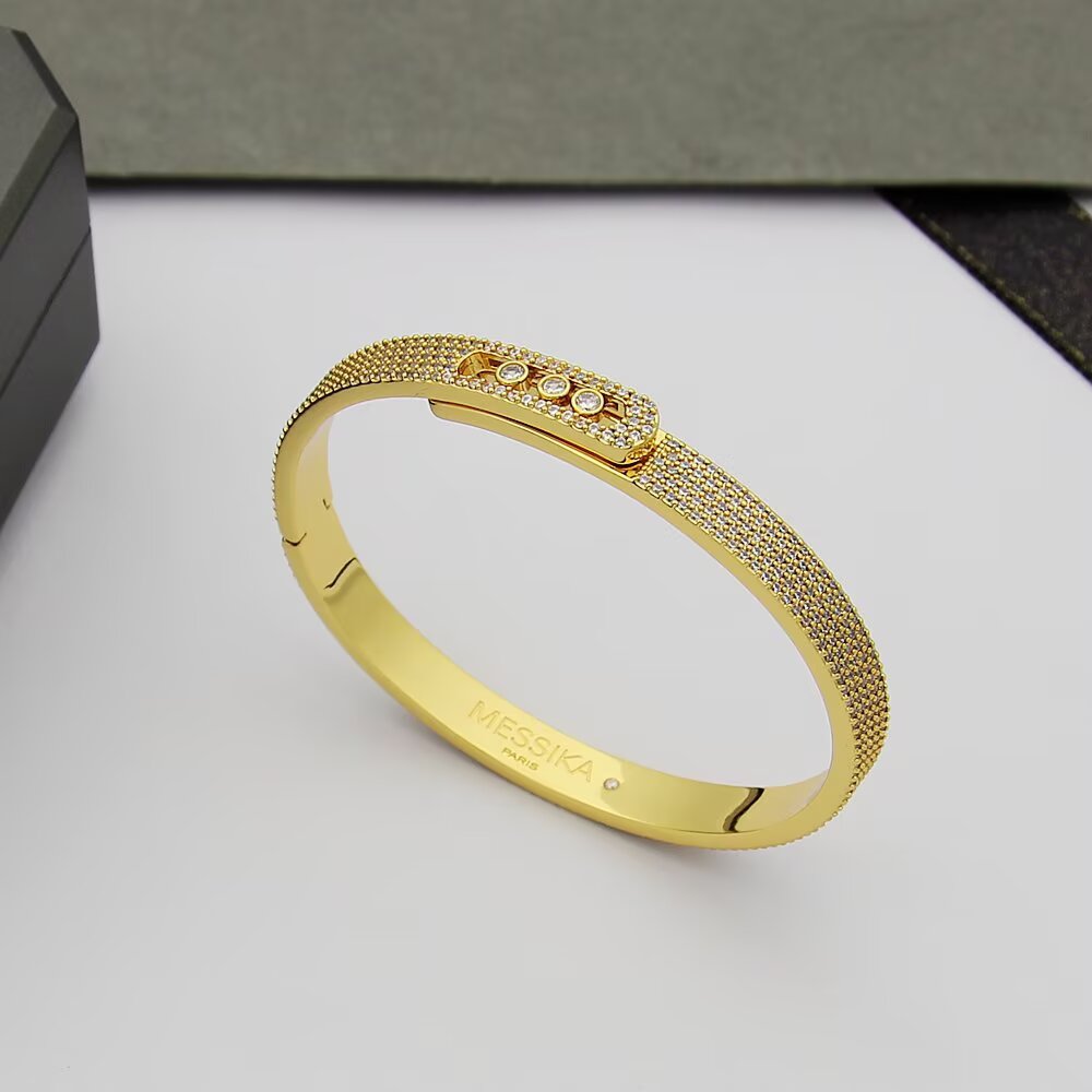 [⭐Corinne]Move Noa Full Pavé Diamond Bangle Bracelet