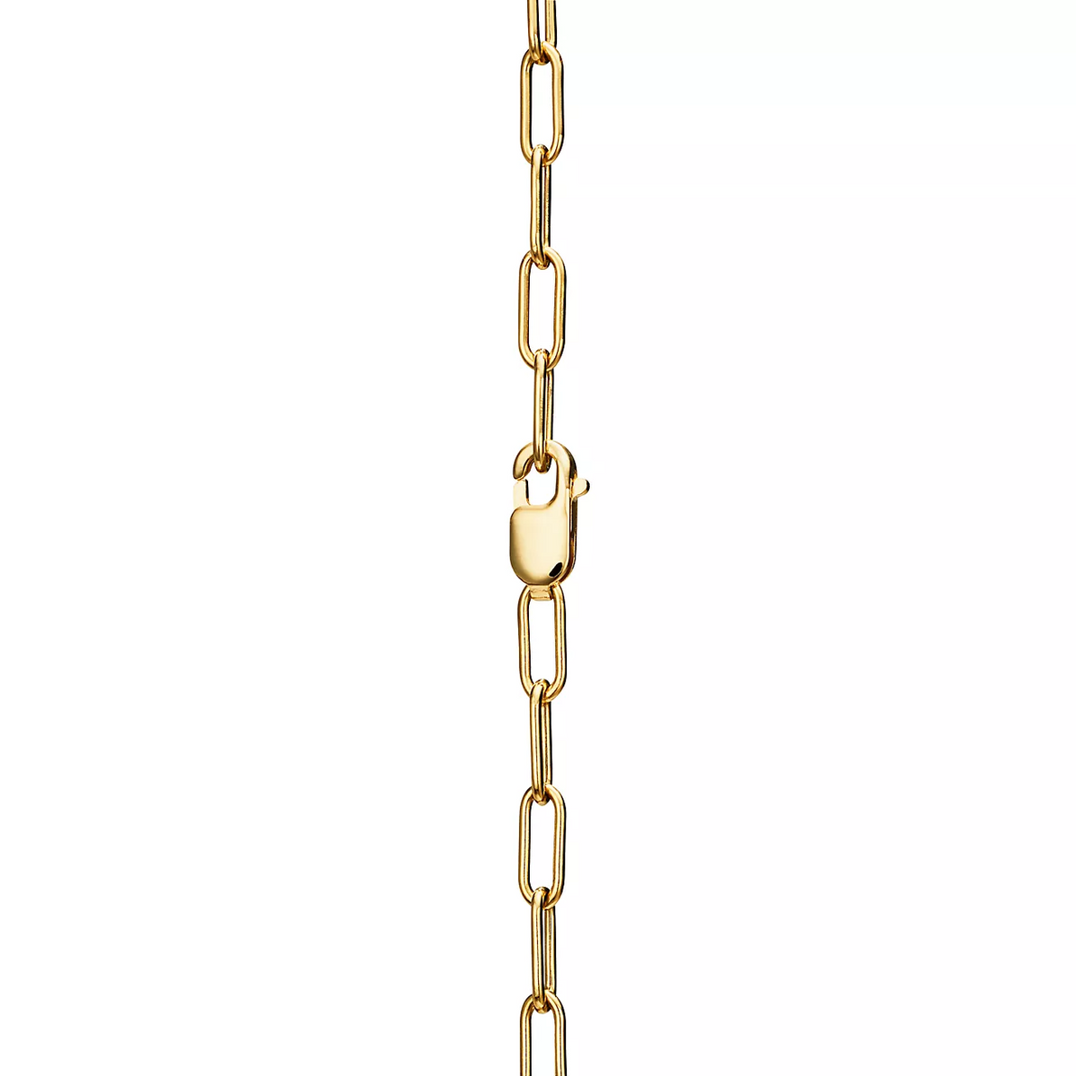 [Corinne]LOCK NECKLACE MEDIUM PENDANT GOLD PAVED DIAMONDS