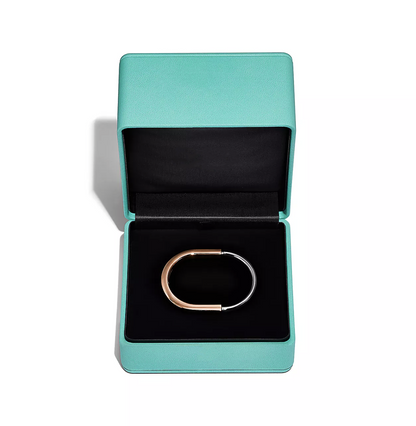 [Corinne]LOCK BRACELET ROSE AND WHITE GOLD