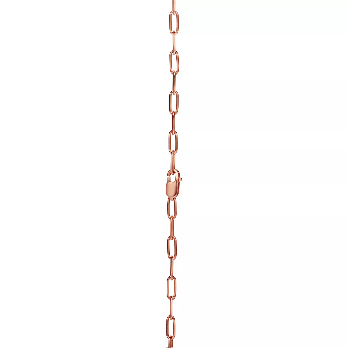 [Corinne]LOCK MEDIUM PENDANT PINK DIAMOND PINK GOLD NECKLACE