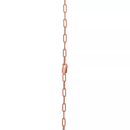 [Corinne]LOCK MEDIUM PENDANT PINK DIAMOND PINK GOLD NECKLACE