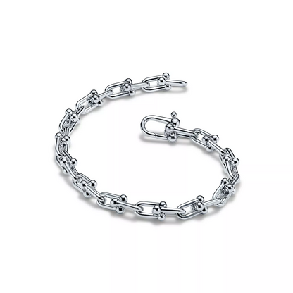 [Corinne]HARDWEAR SMALL LINK 26 MOTIF SILVER BRACELET