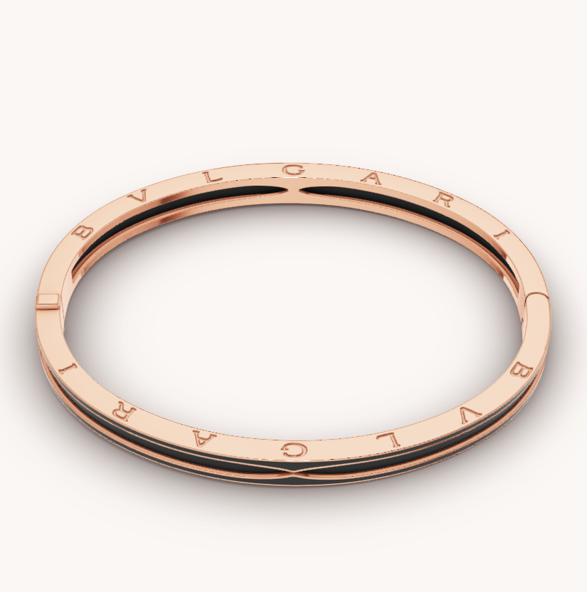 [⭐Corinne]ZERO 1 PINK GOLD WITH MATTE BLACK CERAMIC BRACELET